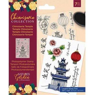 Crafter's Companion Chinoiserie Clear Stamps - Chinoiserie Temple